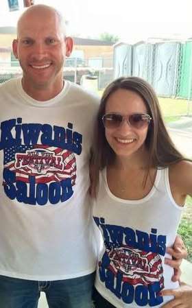 Natalie Oborny and her husband me at the Wild West Festival. Submitted photo