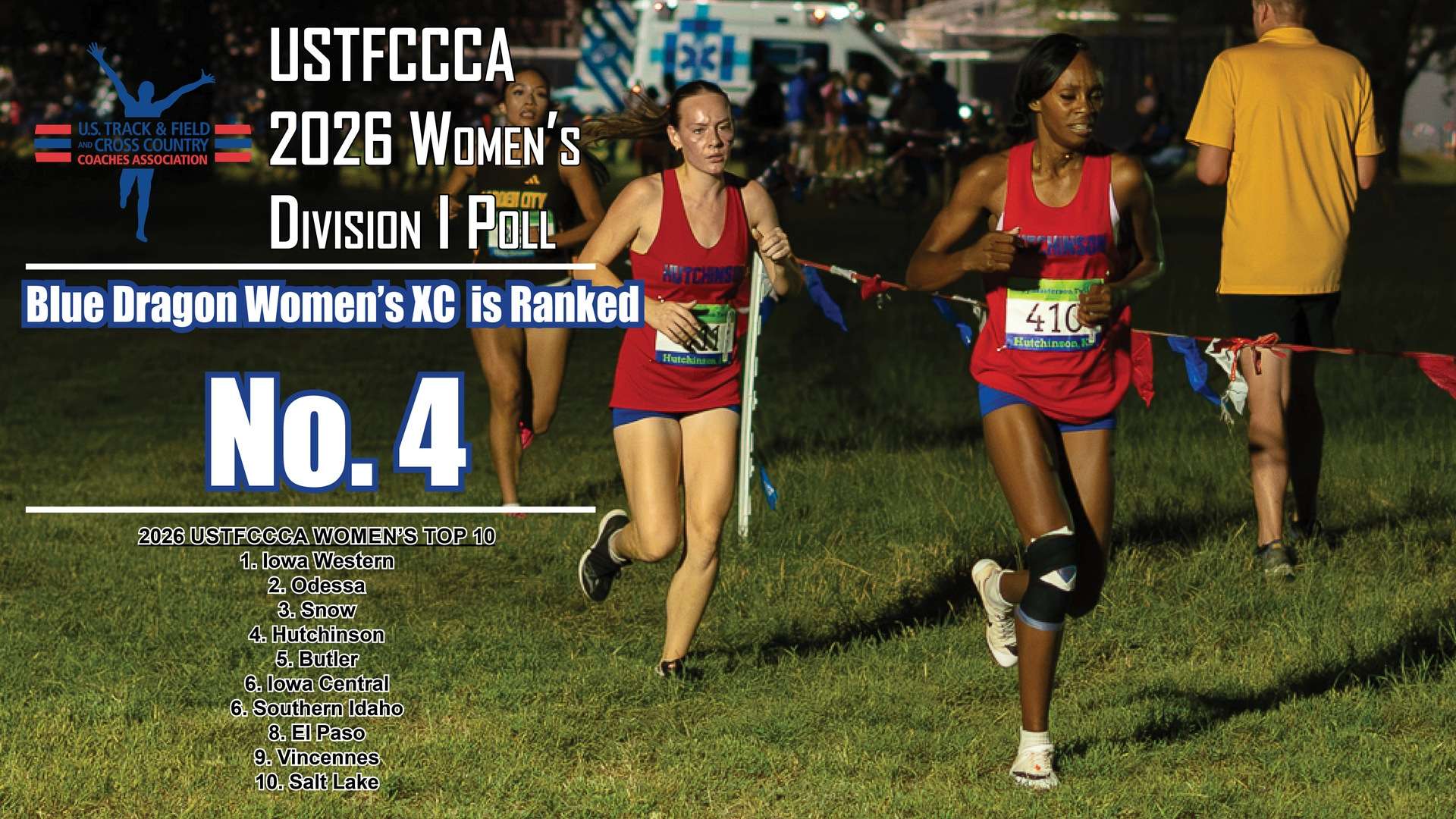 The Blue Dragon Women's Cross Country team starts the season at No. 4 in the first USTFCCCA NJCAA Division I national rankings of the season.