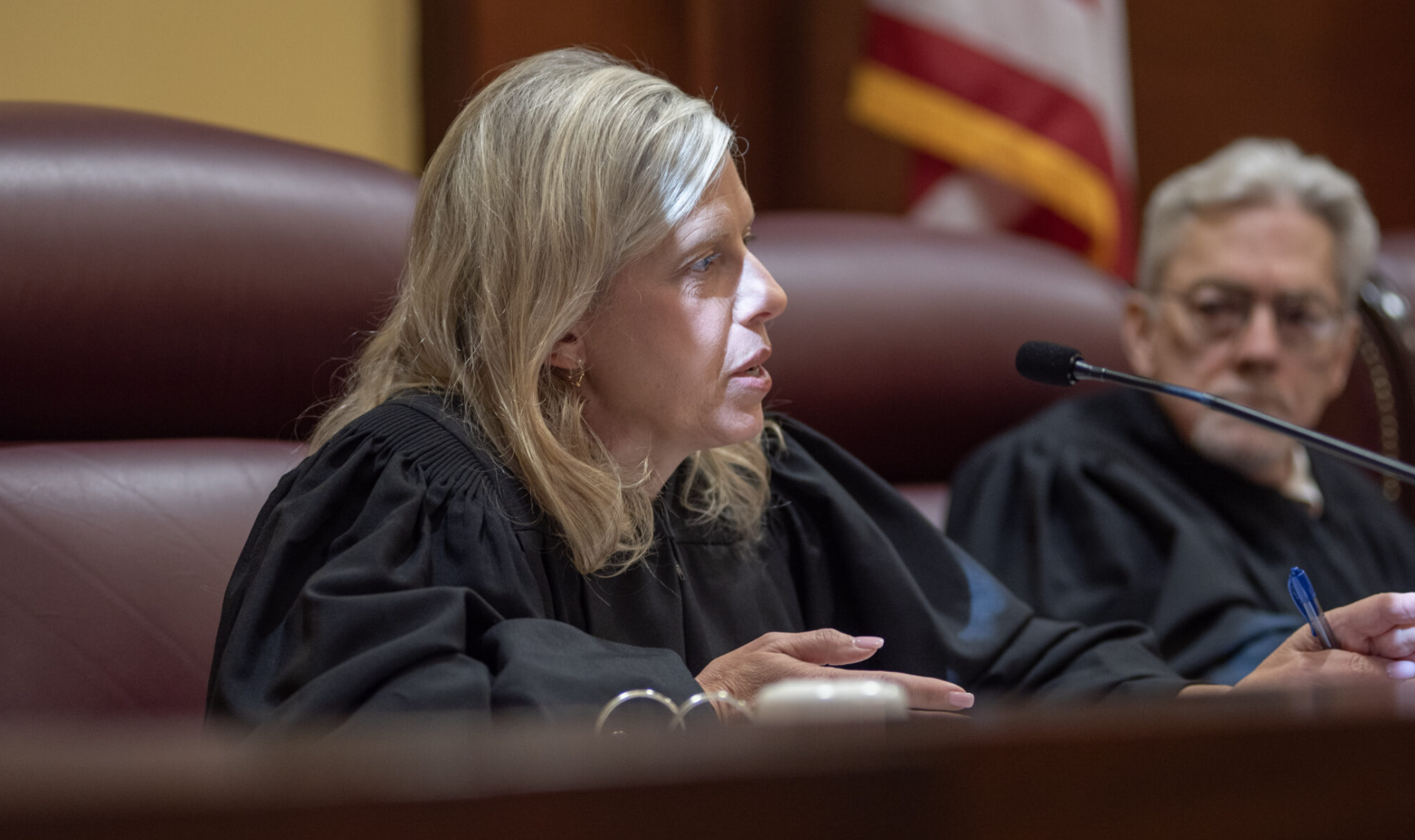 Missouri Supreme Court Chief Judge Ginger Gooch wrote the opinion that upheld the right of referendum on congressional redistricting plans (Annelise Hanshaw/Missouri Independent).