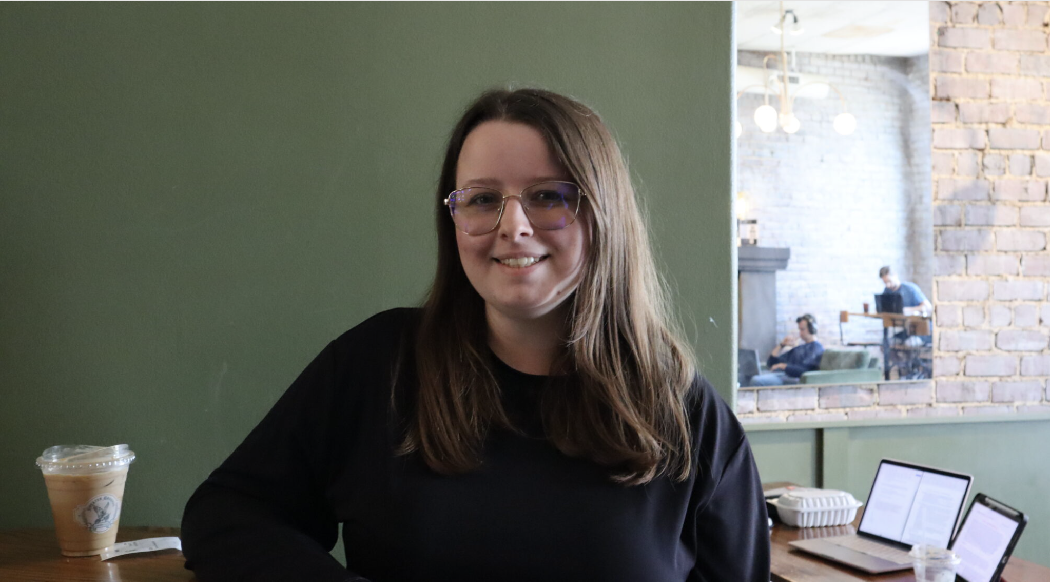  “There’s 2,000 students in the school, and we try to represent everyone in a way,” said Bree Stuhlsatz, former editor of the Derby High School yearbook, in response to a recent outcry. (Photo by Jacinda Hall for Kansas Reflector)
