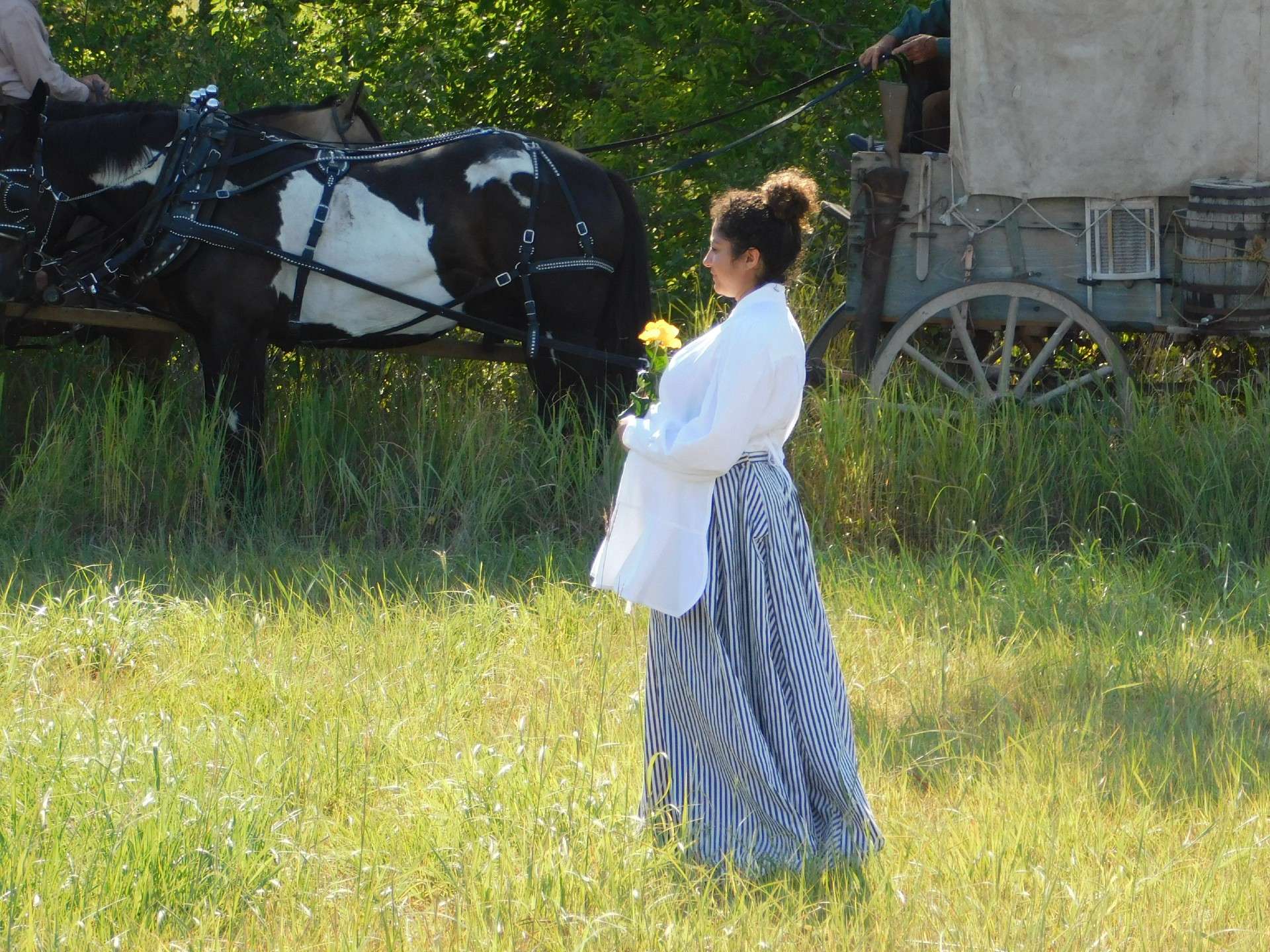 Nicodemus Trail reenactor. Photo by Karen Madorin