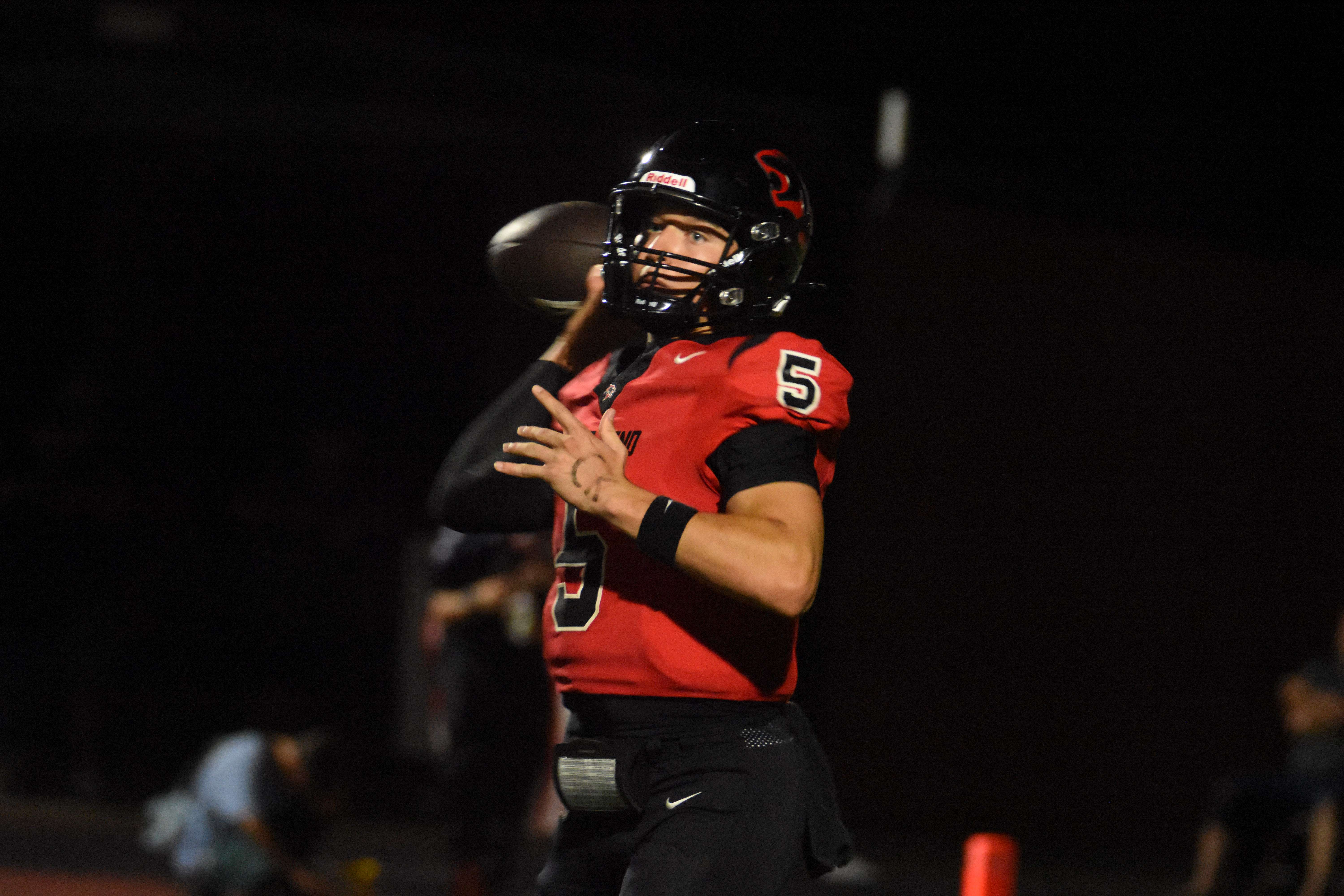 Junior Maxson Smiley threw for 112 yards and a touchdown on 11-of-17 passing.