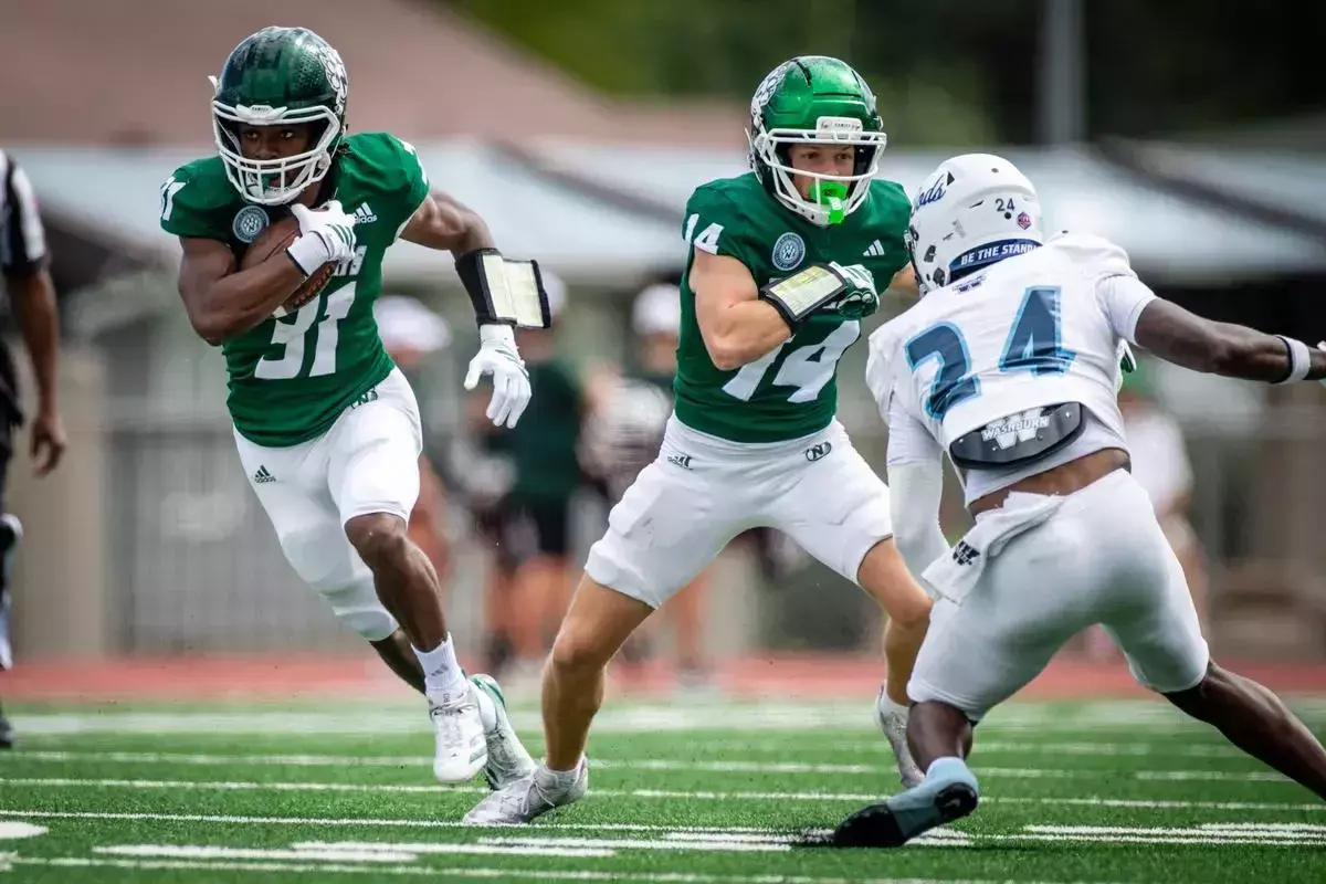  Jaron Cannon Jr. (31) rushed for 55 yards, including a 45 yard touchdown run, as Northwest Missouri State opened MIAA play with a 31-24 win over Washburn/ Photo courtesy Todd Weddle-Northwest Athletics