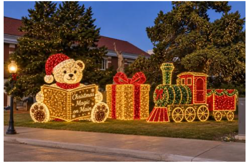 The proposed holiday light display, according to the Sept. 15 Agenda. Courtesy photo
