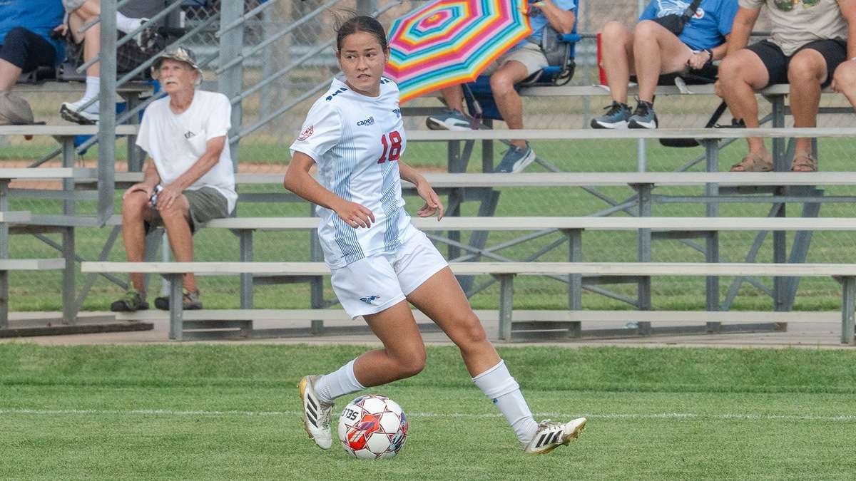 With goals in two-straight games, Blue Dragon sophomore midfielder Olivia Tamaki was named the KJCCC Division I Women's Soccer Player of the Week on Tuesday. (Abby Filippi/Blue Dragon Sports Information).