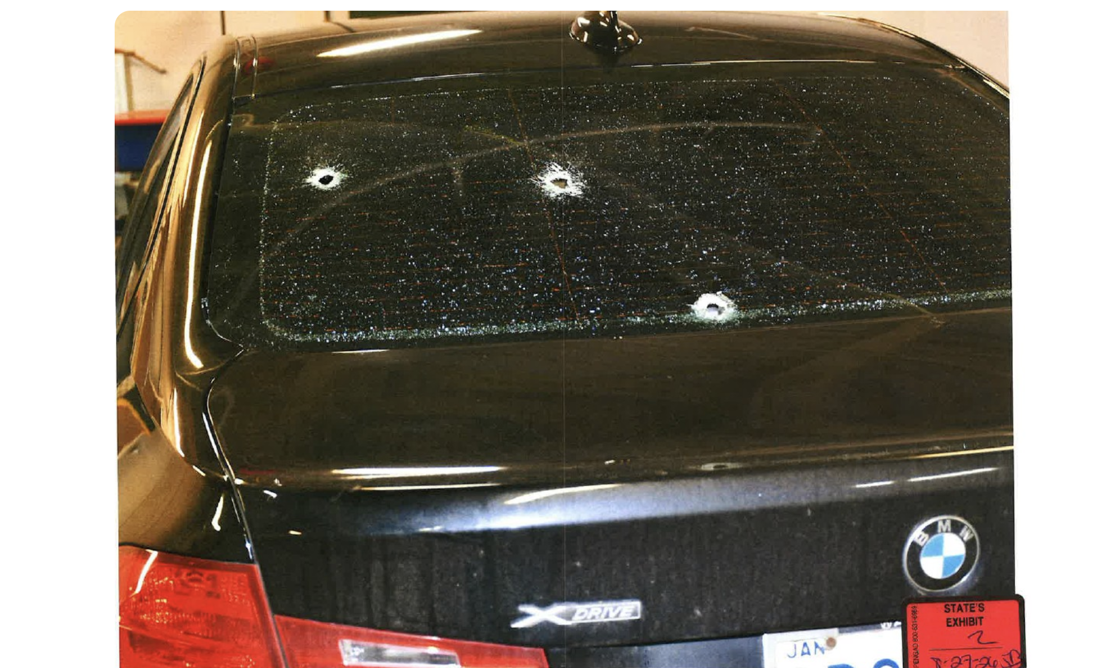 Photographs of the victim’s car introduced during the sentencing hearing