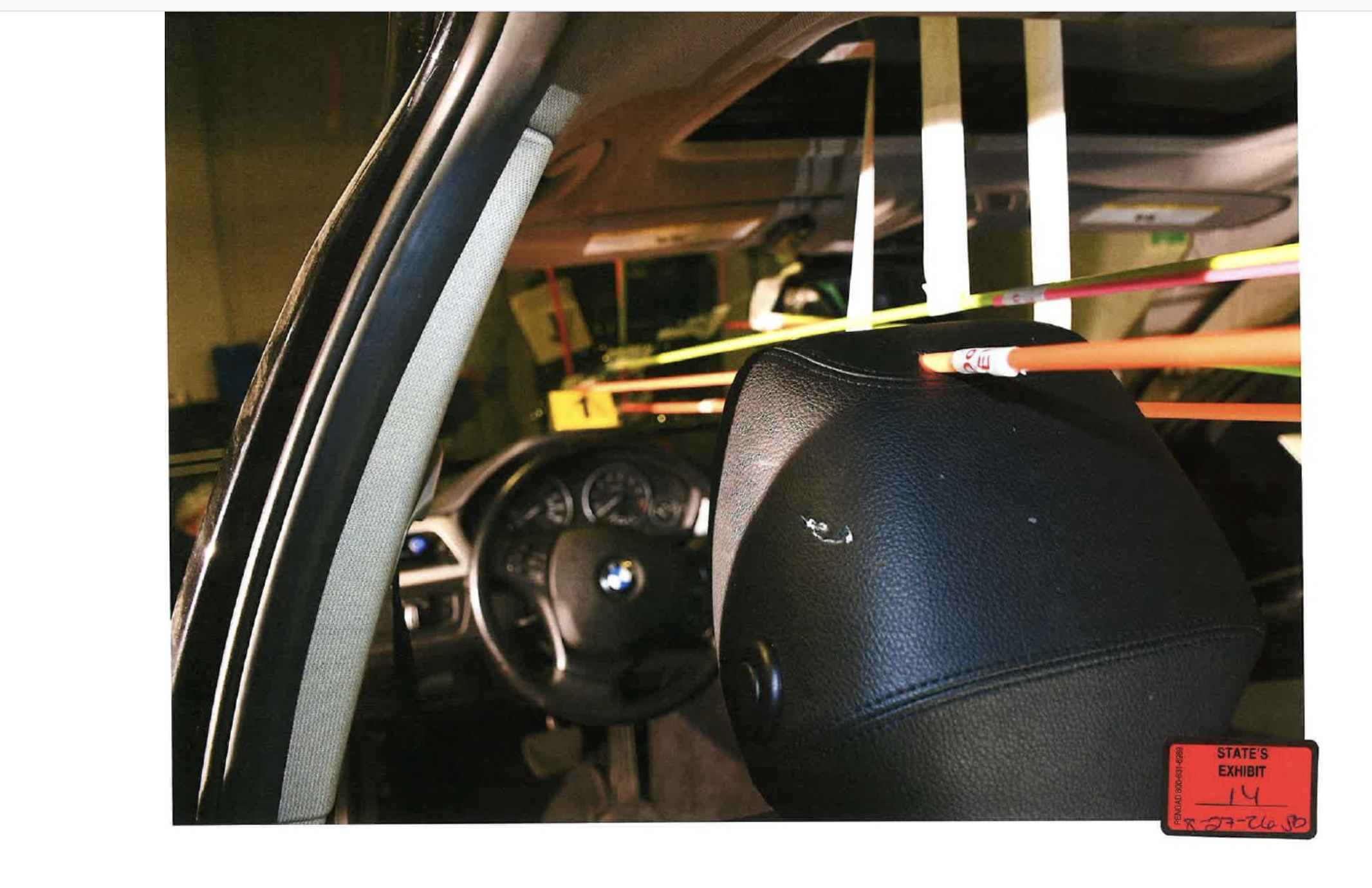 Photograph inside the victim’s car introduced during the sentencing hearing