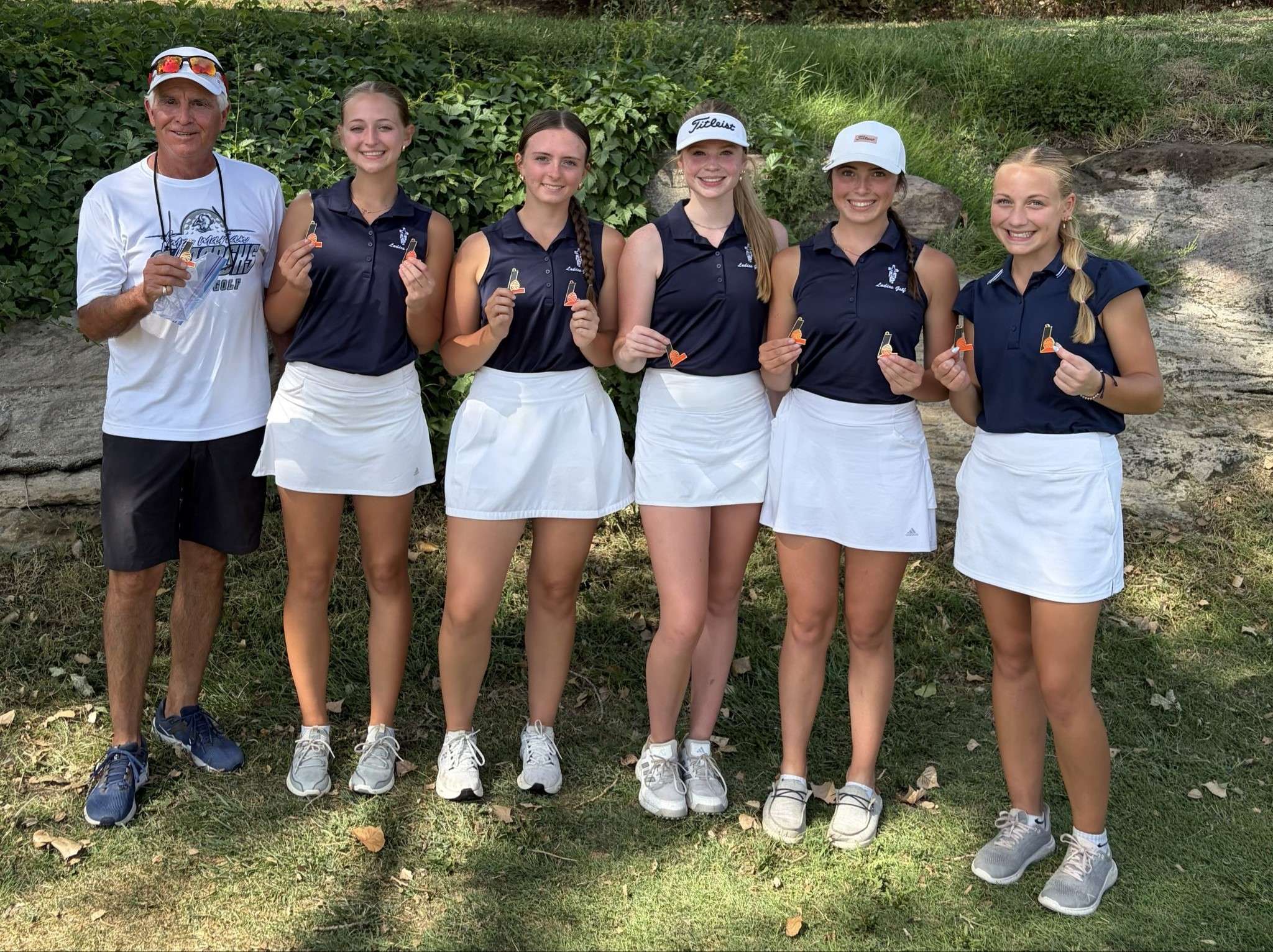 The TMP-Marian girls golf team won the Larned Invitational by 20 shots over host Larned on Thursday, September 17, 2026 (Courtesy photo)