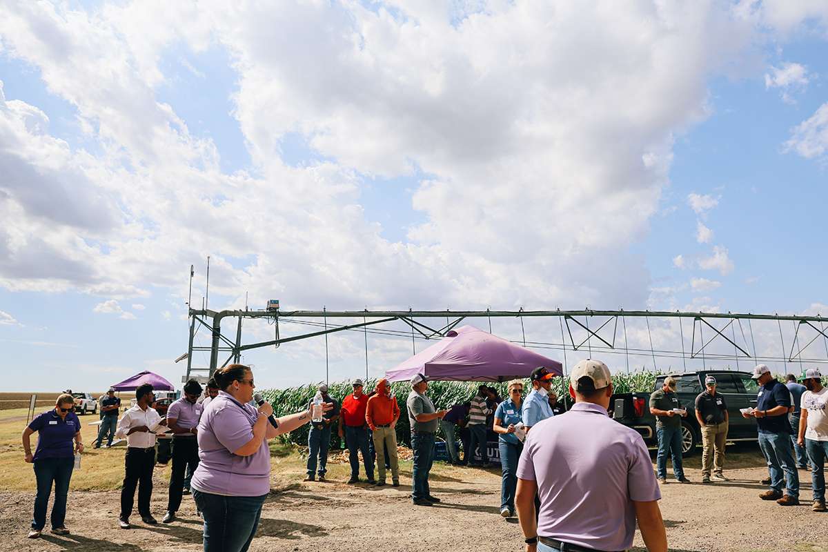 Field presentation. Photo courtesy K-State Research and Extension