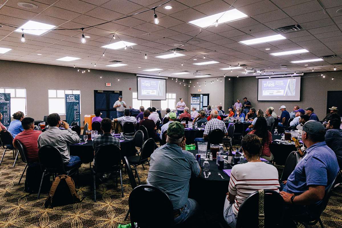 Participants hear perspectives on water management in western Kansas. Photo courtesy K-State Research and Extension