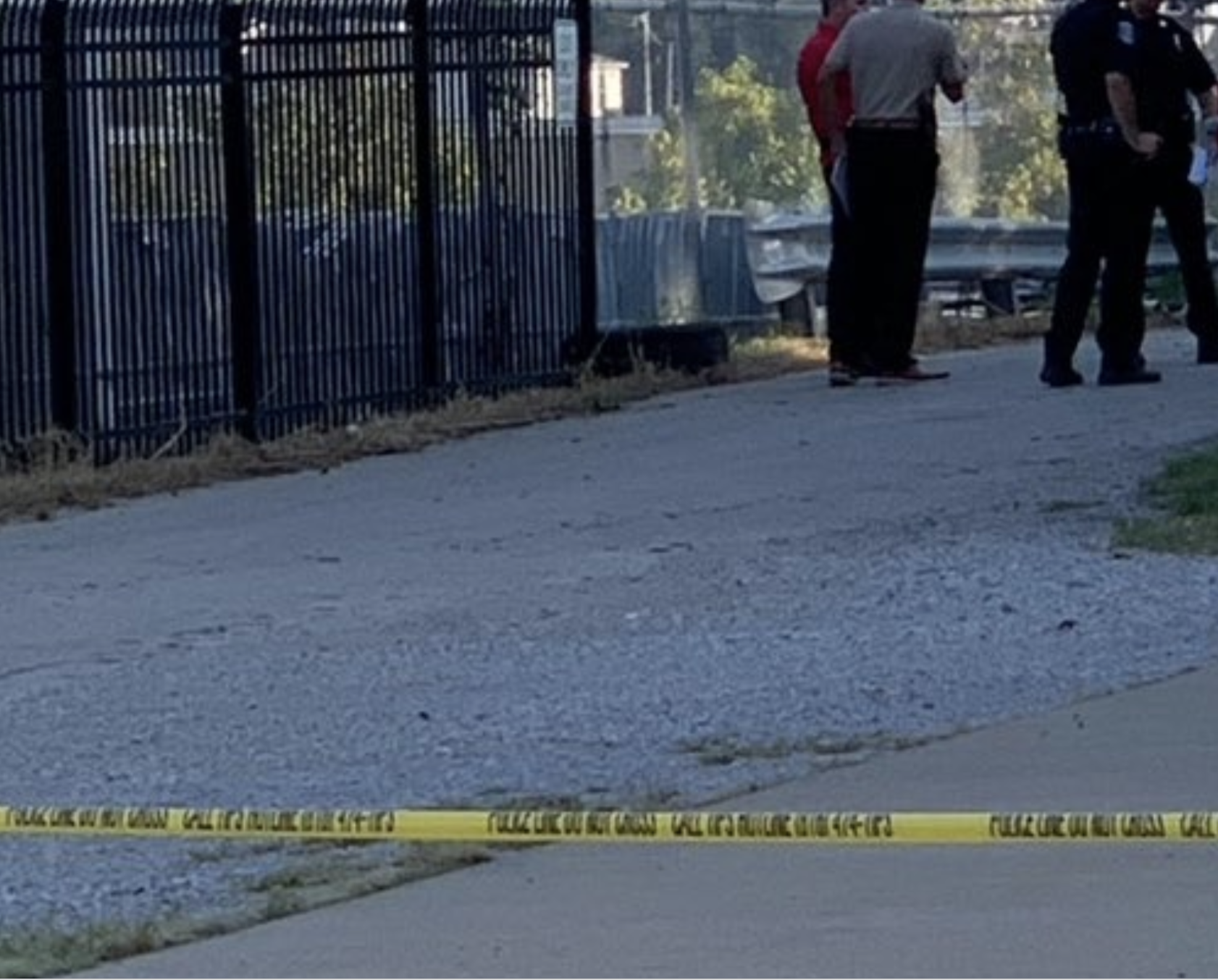 Police on the scene of the investigation -photo courtesy Sheriff Daryl Forte'