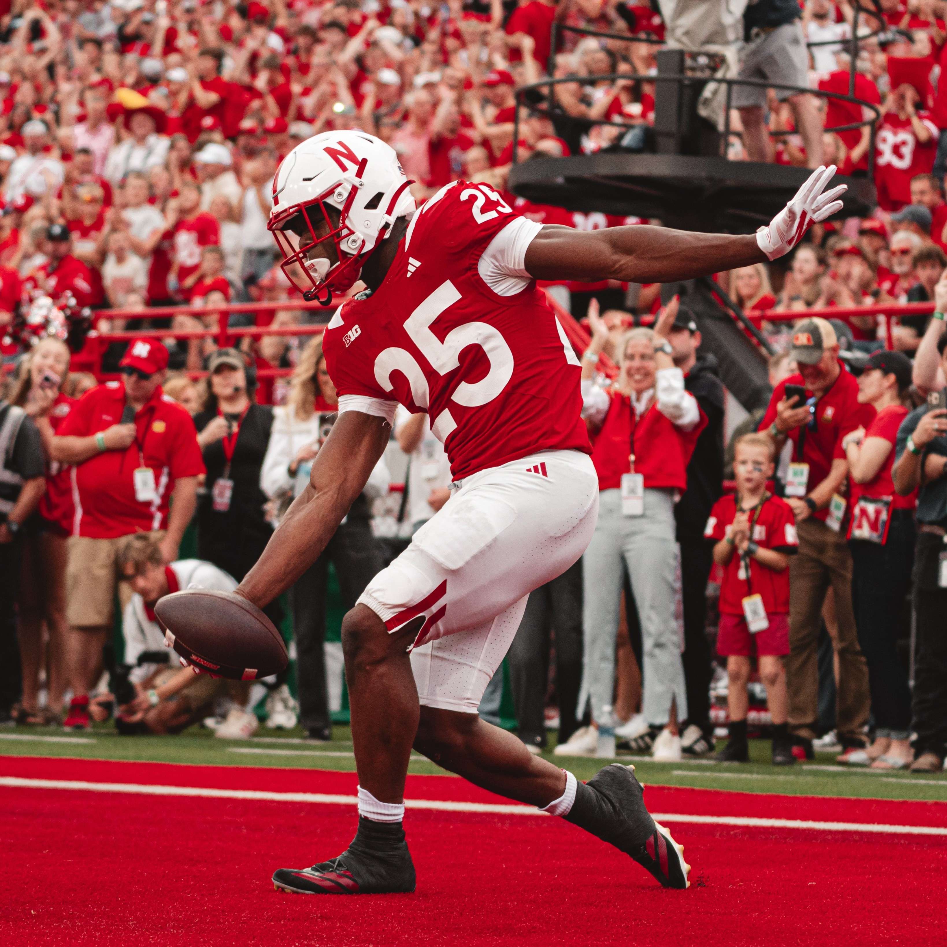 Jamal Rule rushed 15 times for 119 yards and two touchdowns as Nebraska ended non conference play with a 34-7 win over North Dakota/ Photo courtesy of Nebraska Football