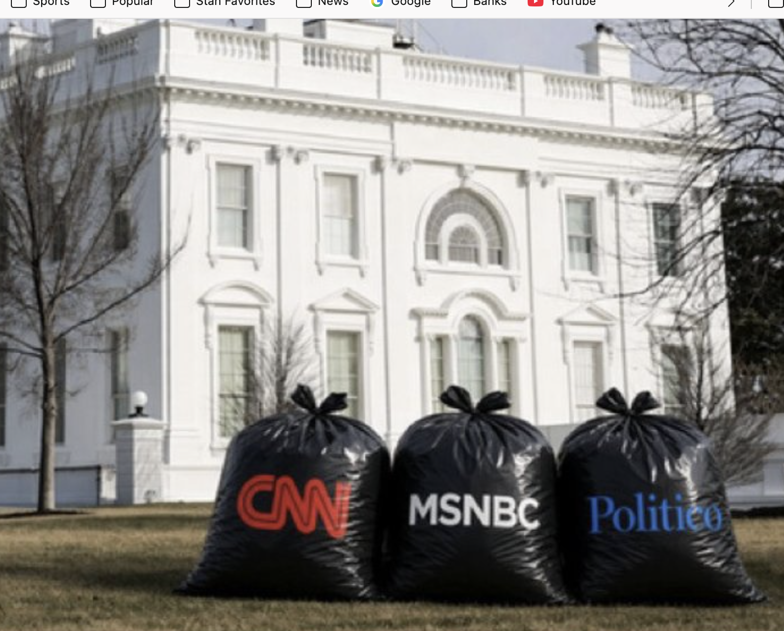 Image from a video posted Sunday from President Trump personal social media account