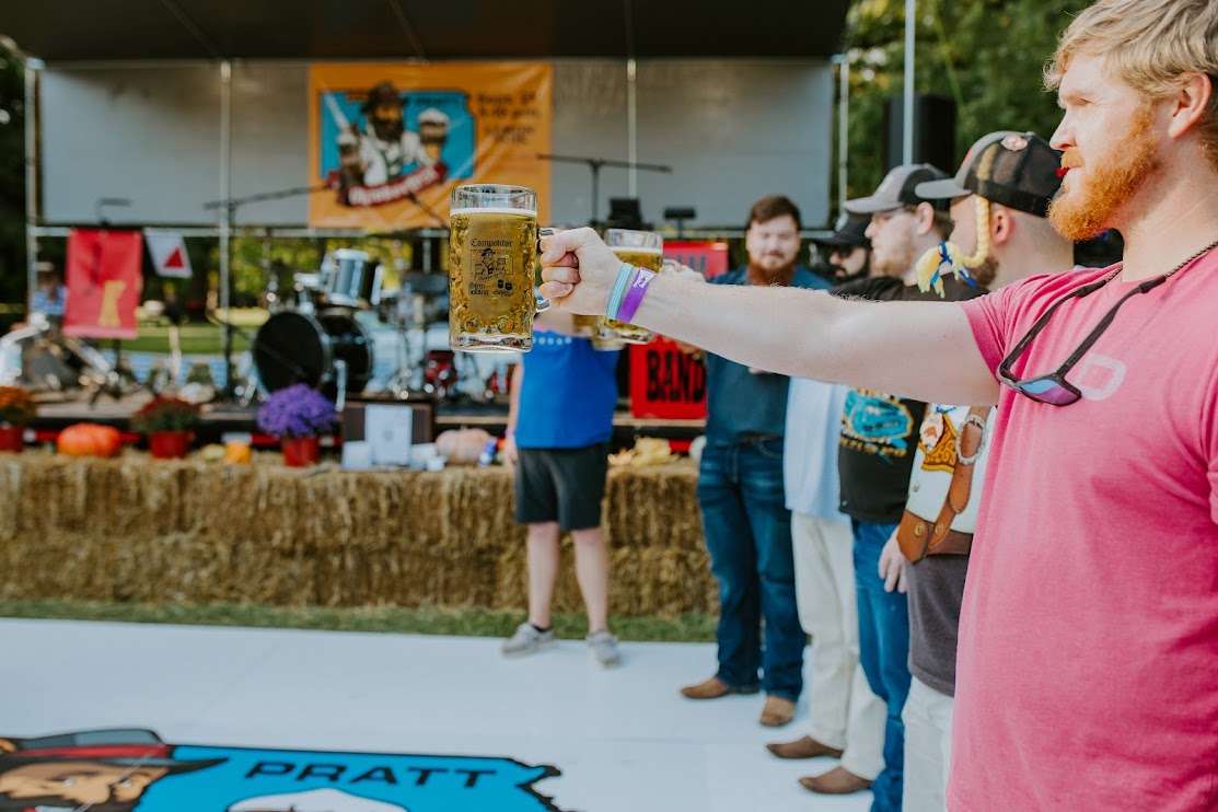 2025 Steinholding competition. (Photo courtesy Pratt Oktoberfest)