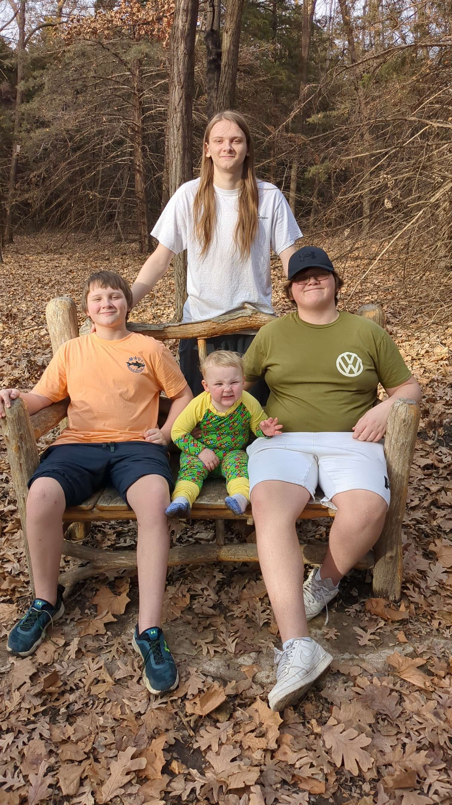 Deshaizer and Waring's biological children. (Courtesy photo)