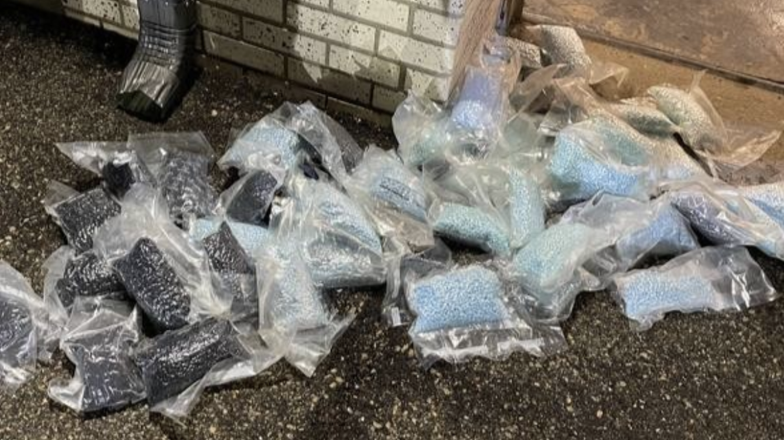Fentanyl seized by law enforcement during a traffic stop that was en route from Phoenix, Arizona, to Wichita-photo DOJ