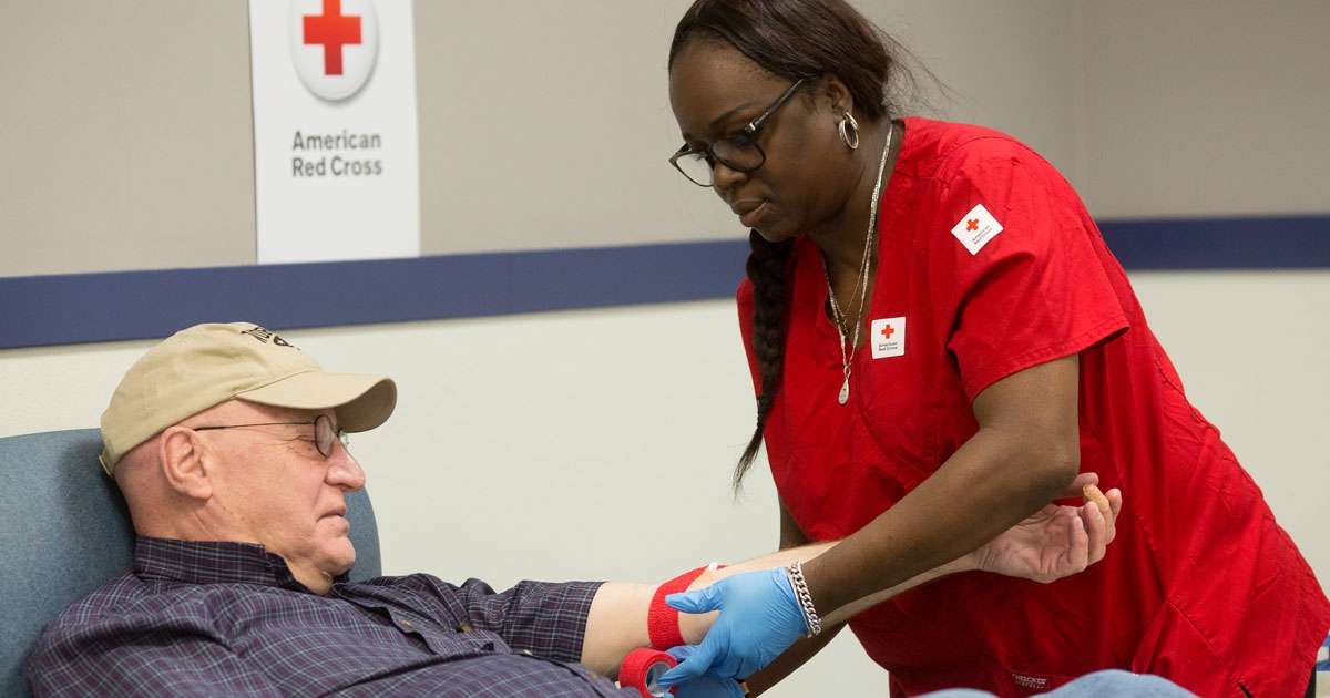 American Red Cross blood donor. Photo by American Red Cross&nbsp;