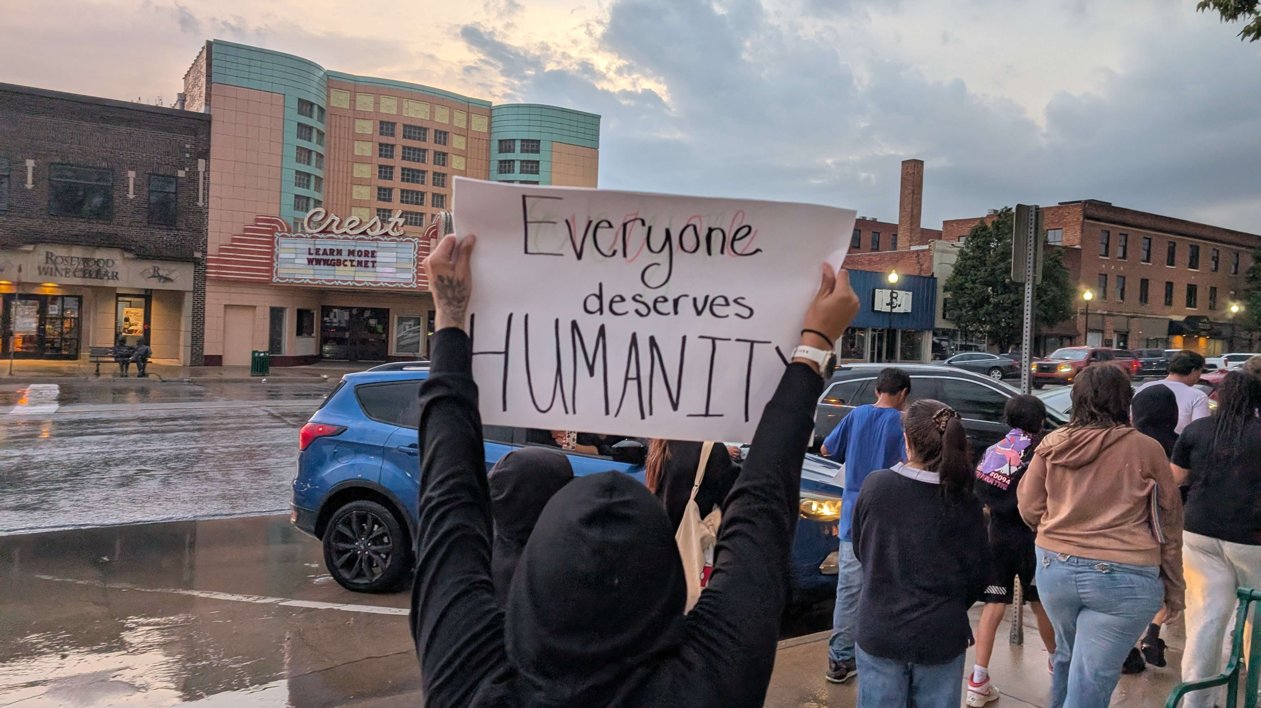 Ice protest in Great Bend -photo by Mike Courson