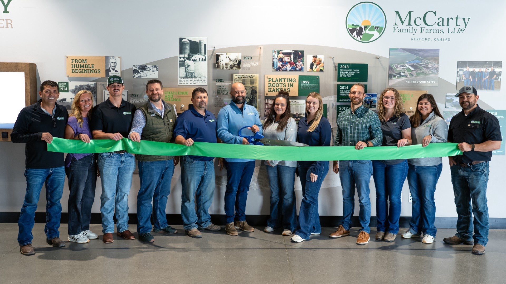 From left: Clay McCarty, Jessica McCarty, Colton McCarty, Phil Graham, Mike McCarty, Ryan Aberle, Shelly Macumber, Ann Horack, Greg Shoemaker, Miranda Nickerson, Jessica Bugbee and Ken McCarty. Courtesy photo