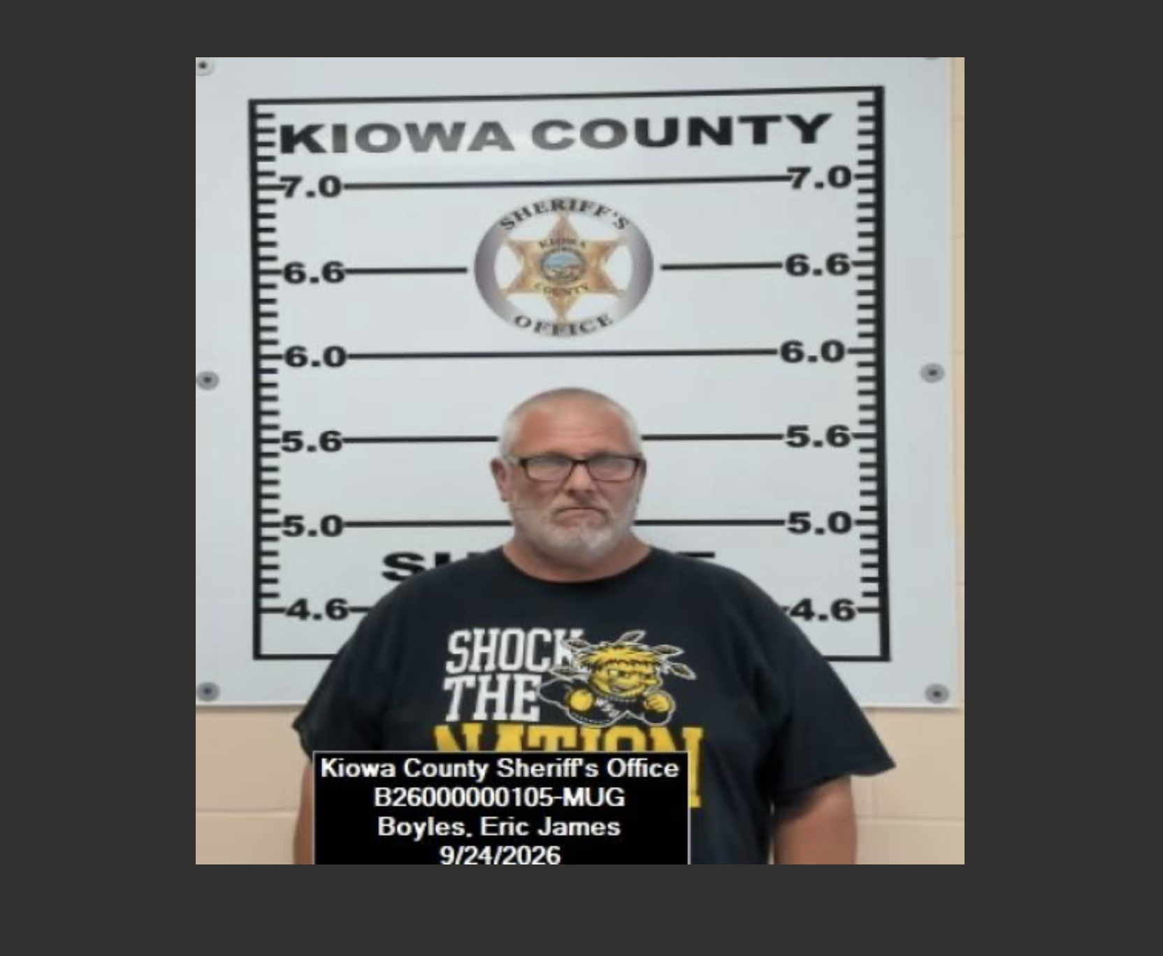 Boyles is being held in Kiowa County
