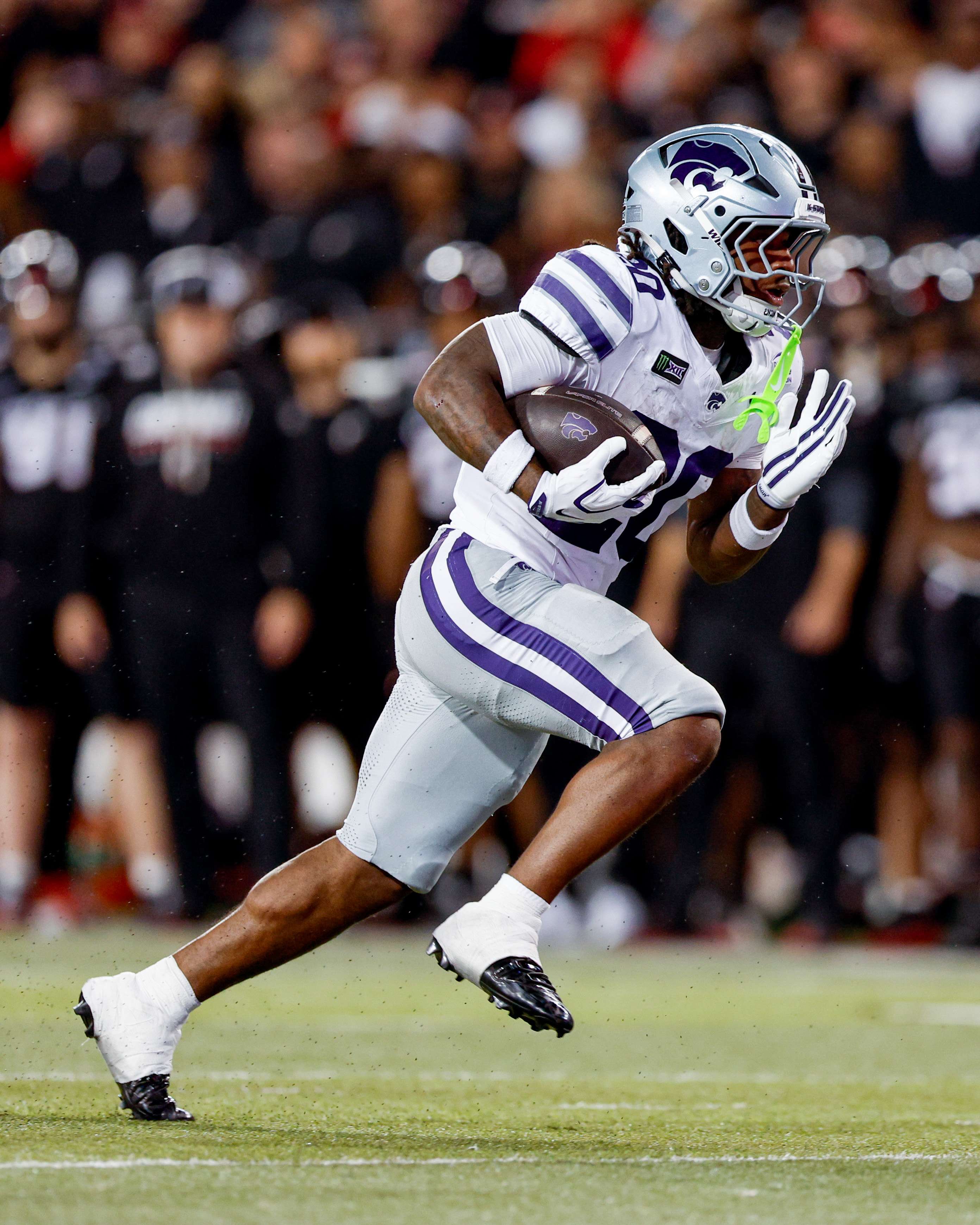 Rodney Fields Jr rushed 12 times for 50 yards and two touchdowns as the Kansas State Wildcats fell to Cincinnati 31-26/ Photo courtesy of K State Football