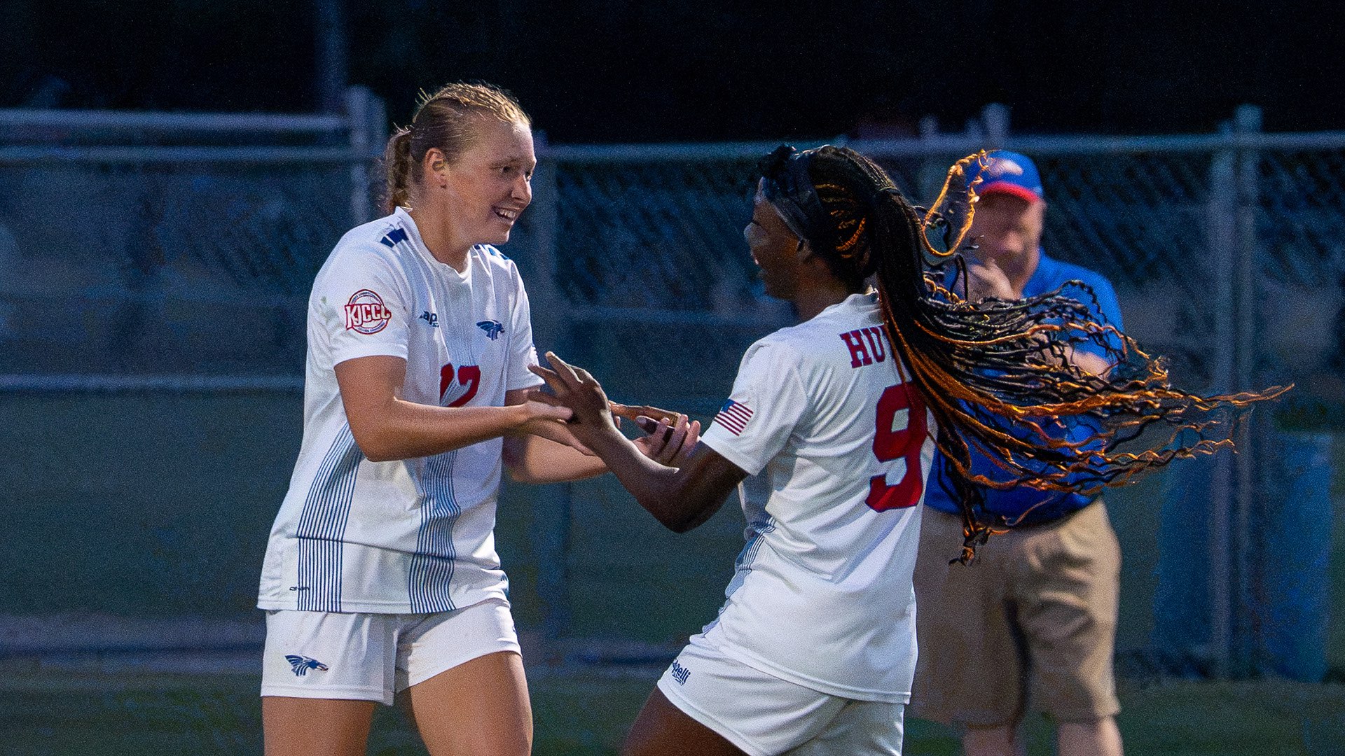 Isabell Van Fleet had two goals and an assist, while Moturano Ojobare had her first career goal in the Blue Dragon women's soccer team's 5-0 victory at Garden City on Saturday. (Jacey Combs/Blue Dragon Sports Information)