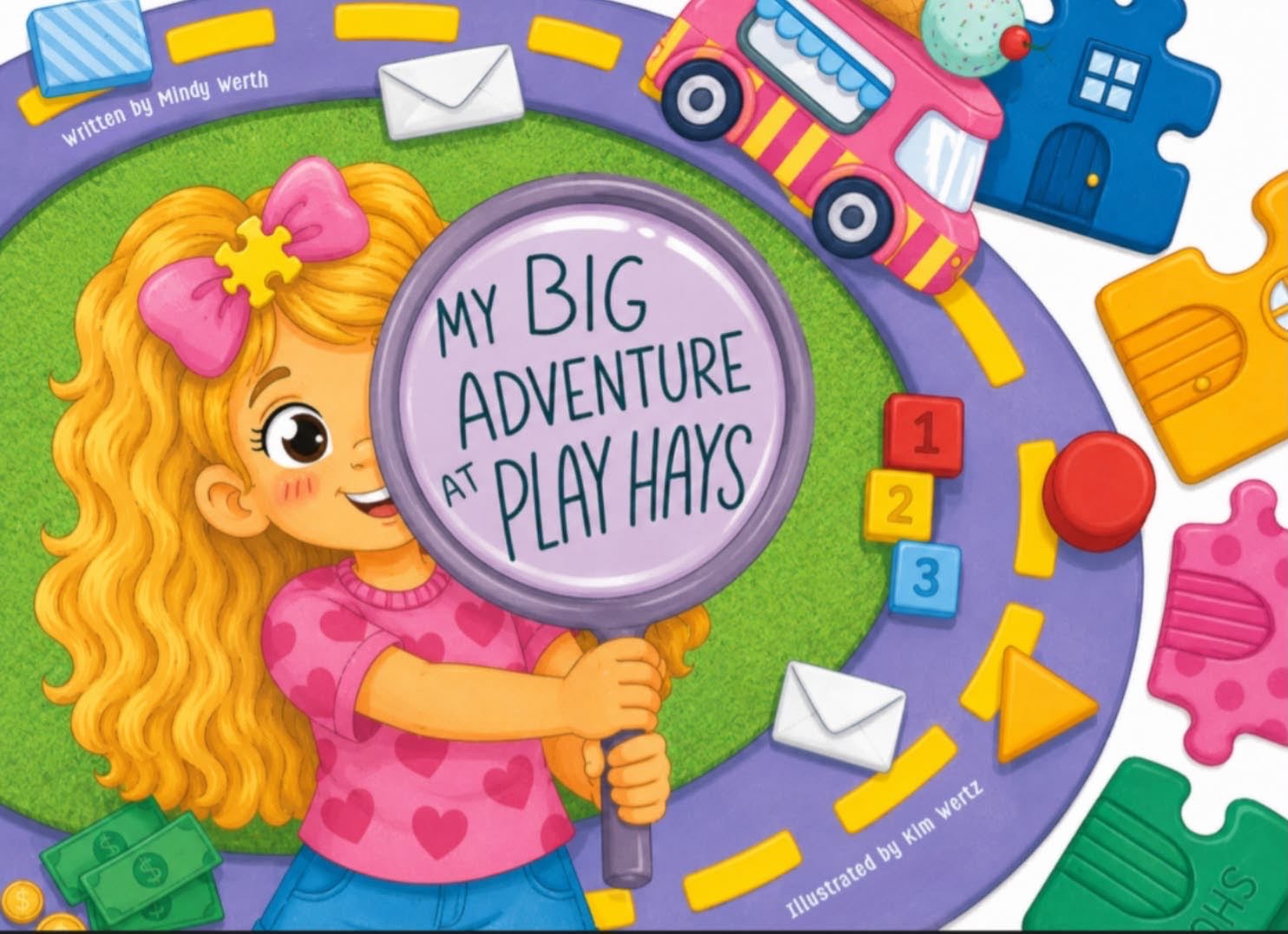 "My Big Adventure at Play Hays" cover, written by Mindy Werth and Illustrated by Kim Wertz. Courtesy photo