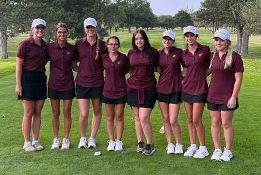 The Hays High girls' golf team placed third at the HHS Lady Indian Invitational Monday, September 28, 2026 at Smoky Hill Country Club in Hays, Kan. (Courtesy photo)