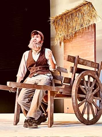 Sterling College senior Philip Starnes, Wellington, plays Tevye in the musical FIDDLER ON THE ROOF which will be presented by Sterling College Theatre this Friday and Saturday, October 2 and 3 at 7:30 pm and Sunday, October 4 at 2:00 pm in Culbertson Auditorium on the College campus. (Photo courtesy Sterling College)