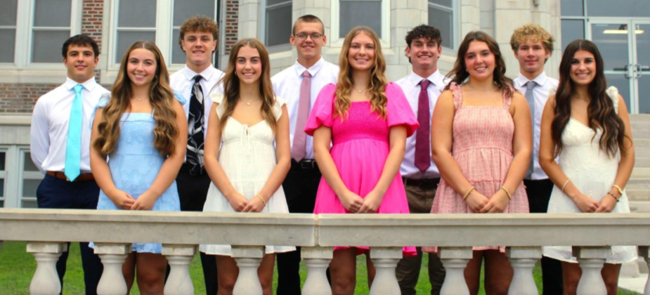 TMP Marian Homecoming Court 2026.&nbsp;Pictured from left to right are&nbsp;Jackson Gillespie and Brynn Rebel - Jackson is the son of Aaron and Tara Gillespie.&nbsp;Brynn is the daughter of Beau and Holly Rebel.&nbsp;Jacob Seib and Hannah Rose - Jacob is the son of Brent &amp; Jessica Seib.&nbsp;Hannah is the daughter of Trent Rose and Brenda ‘01 (Prewo) Helget.&nbsp;Mattias Marintzer and Raegan Allen - Mattias is the son of Cody and Karen ‘98 (Flax) Marintzer. Raegan is the daughter of Matt ‘01 and Lindsy ‘03 (Steinert) Allen.&nbsp;Logan Baalmann and Bria Windholz - Logan is the son of Justin and Michele Baalmann.&nbsp;Sam Krannawitter and Molly Helget - Sam is the son of Thomas Krannawitter and&nbsp;Lori ‘90 (Dinkel) Allberry. Molly is the daughter of Jake Helget and Tracy Schmidt.
