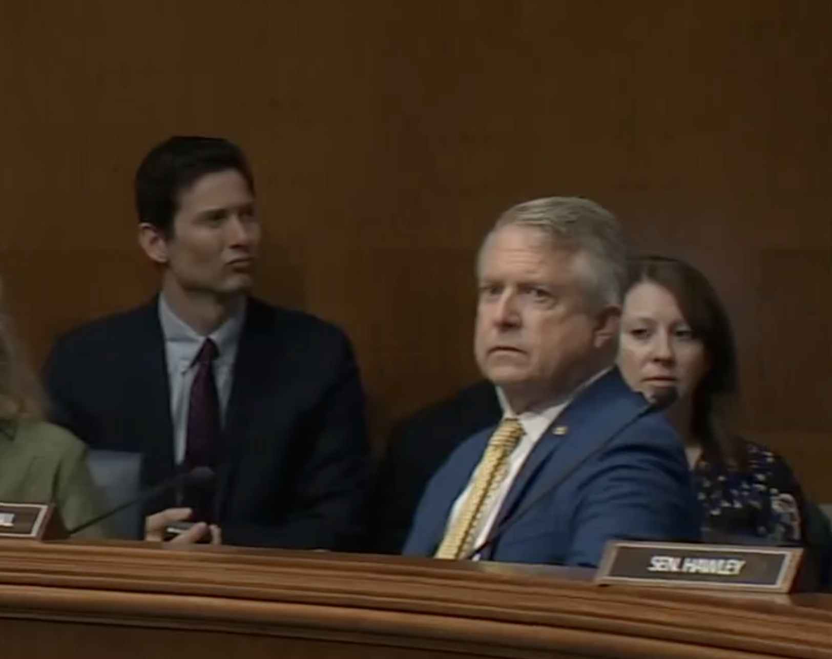Kansas U.S. Senator Marshall during the vote on Wednesday