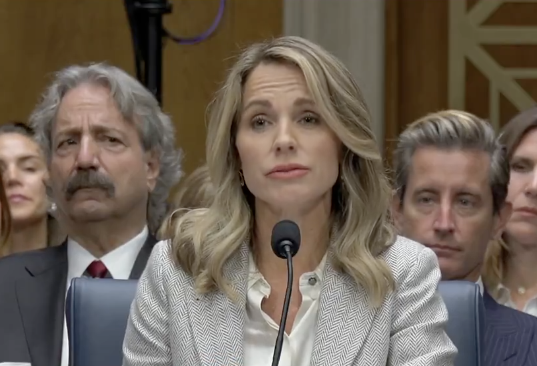 Dr. Saphier during her confirmation hearing -photo courtesy CSPAN